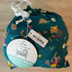 Little Sleepies Jungle Gym Kids Fitted Crib Sheet with Bag and Tags